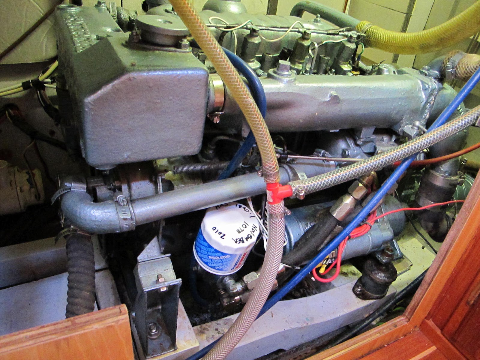 Roys Hillman Imp years The Perkins 4108 marine diesel engine