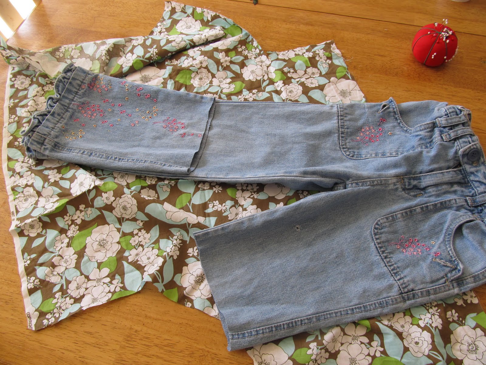 A Blessed Life How to make a skirt out of pants!