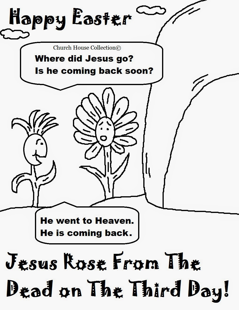 Church House Collection Blog: Easter Jesus Resurrection Coloring Pages