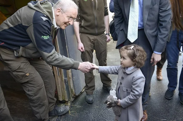 Princess Marie of Denmark and Prince Joachim of Denmark and Prince Henrik of Denmark and Princess Athena of Denmark visited Aalborg Zoo in Aalborg, Denmark.