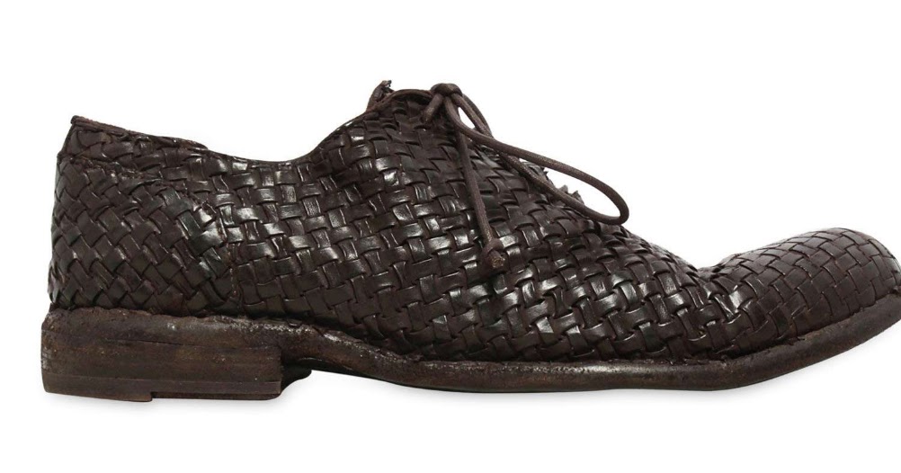 Tomorrow comes Today Woven Leather Oxford by Officine Creative