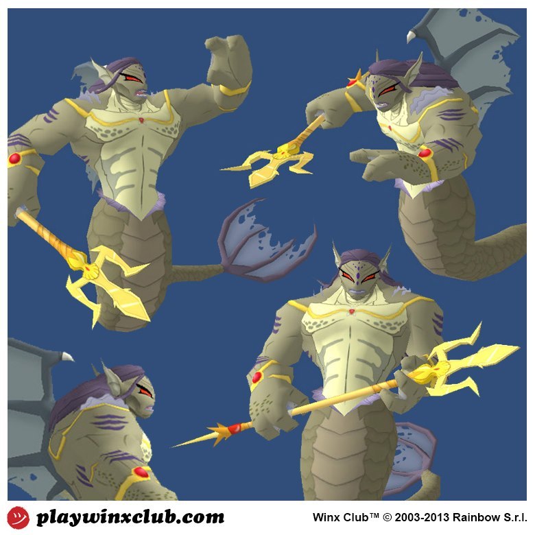 ¡Imágenes de Tritannus 3D en el juego Winx Club Sirenix Power! Winx