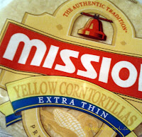 cut tortillas into six wedges