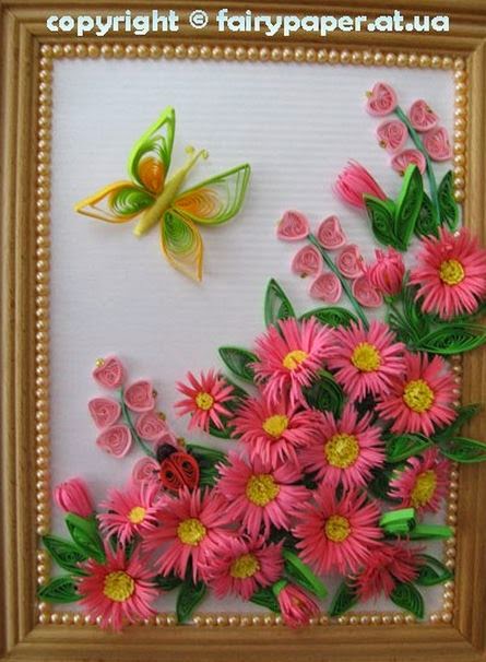 DIY Quilling Flower Framed Wall Art - The Idea King