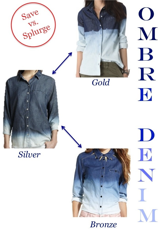 ombre chambray shirt