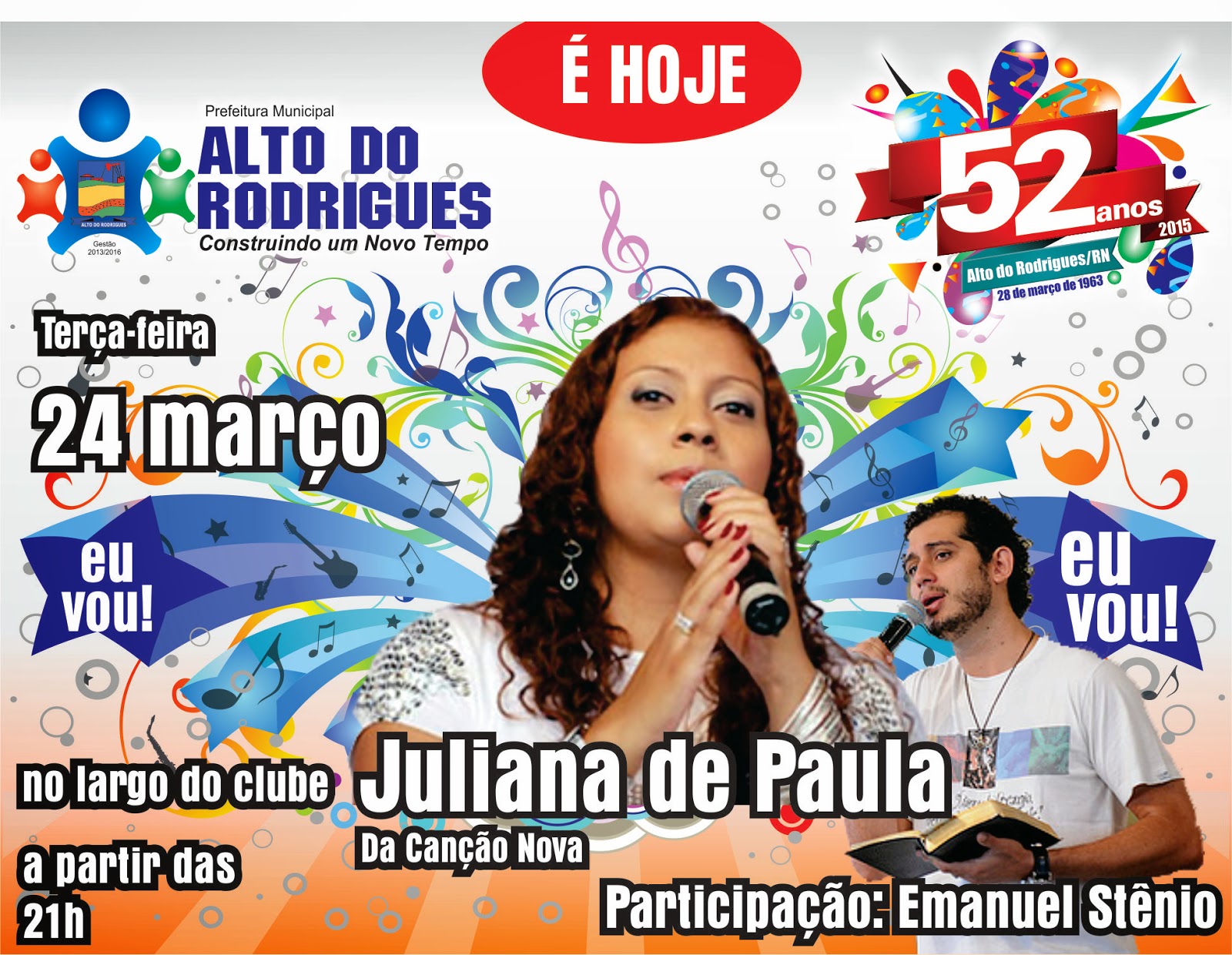 ALTO DO RODRIGUES: Show Católico abre oficialmente os festejos de 52 anos de emancipação politica