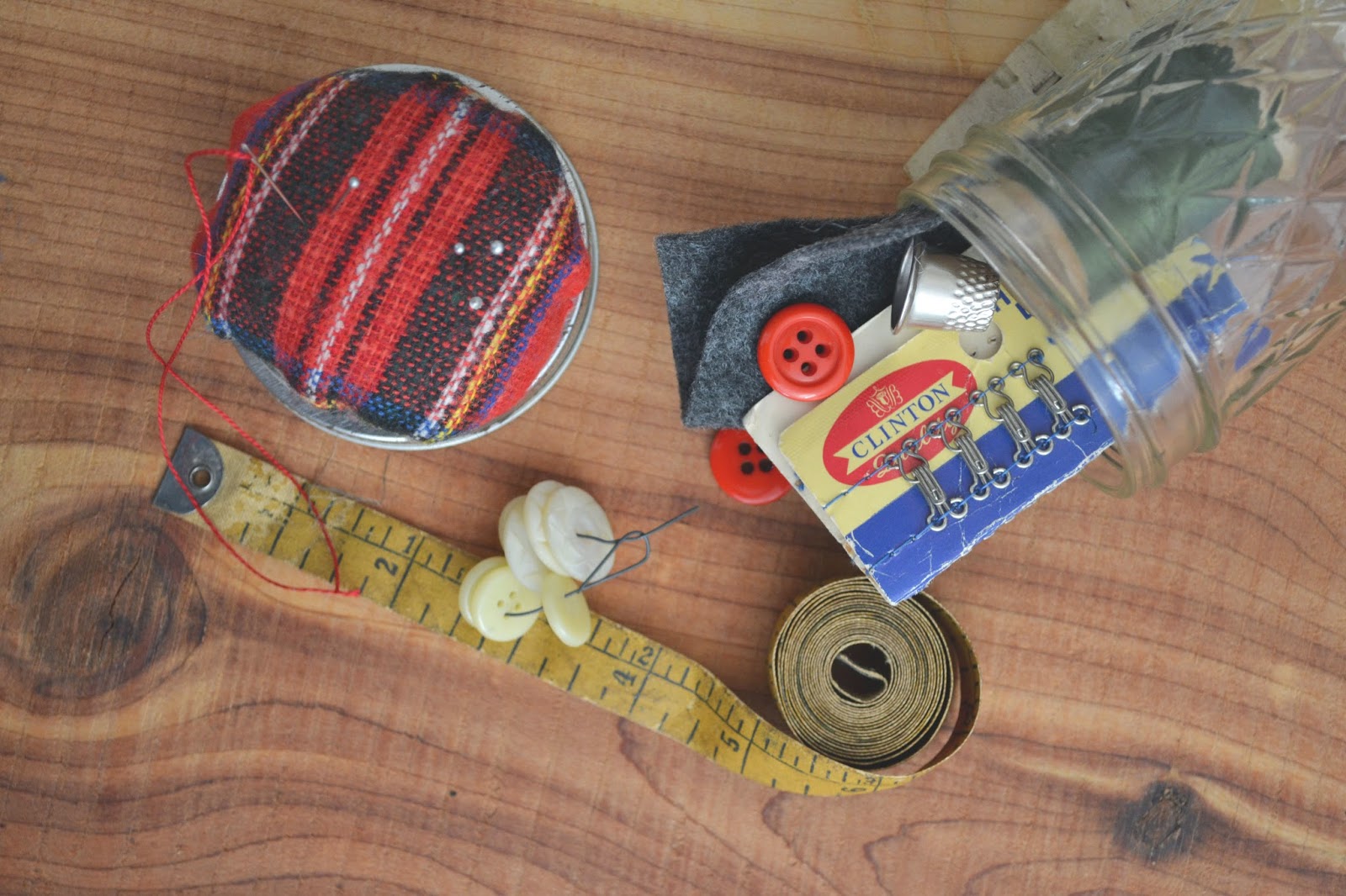 Attic Lace Camp Sewing Kit in a Jar