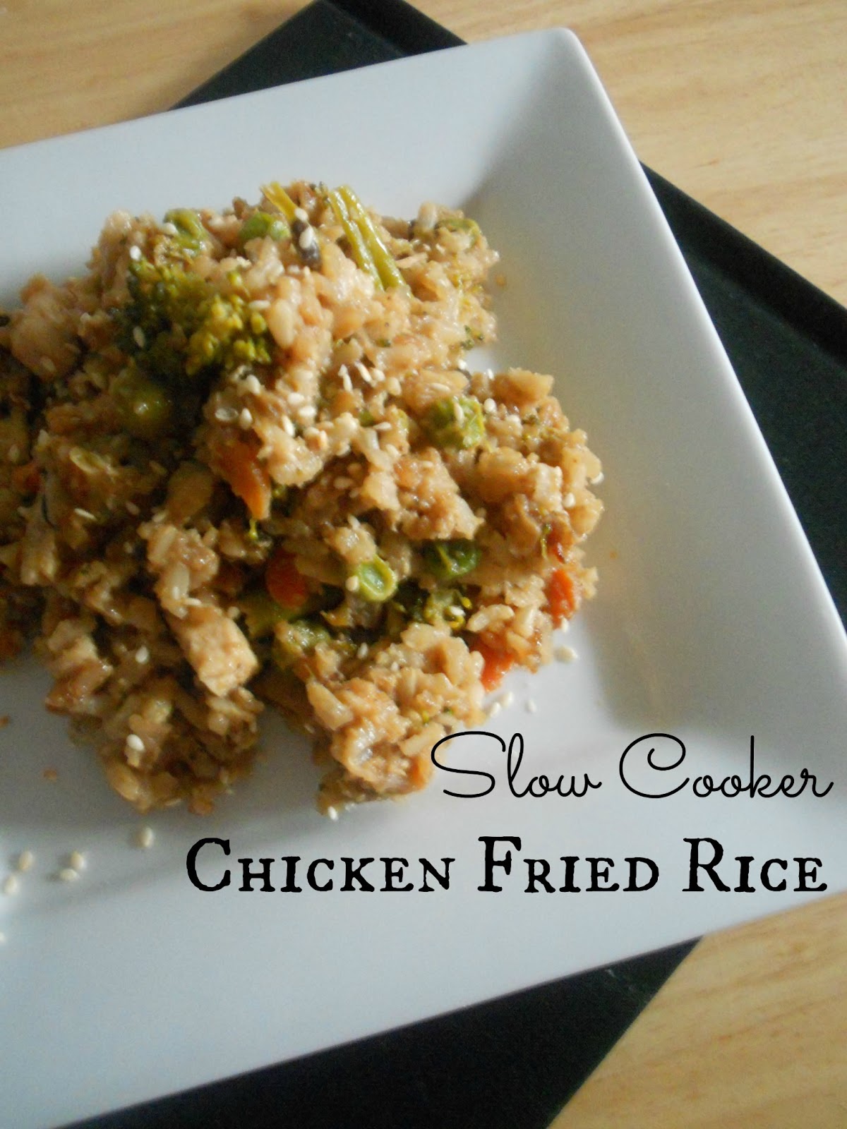 Ally's Sweet and Savory Eats Slow Cooker Chicken Fried Rice