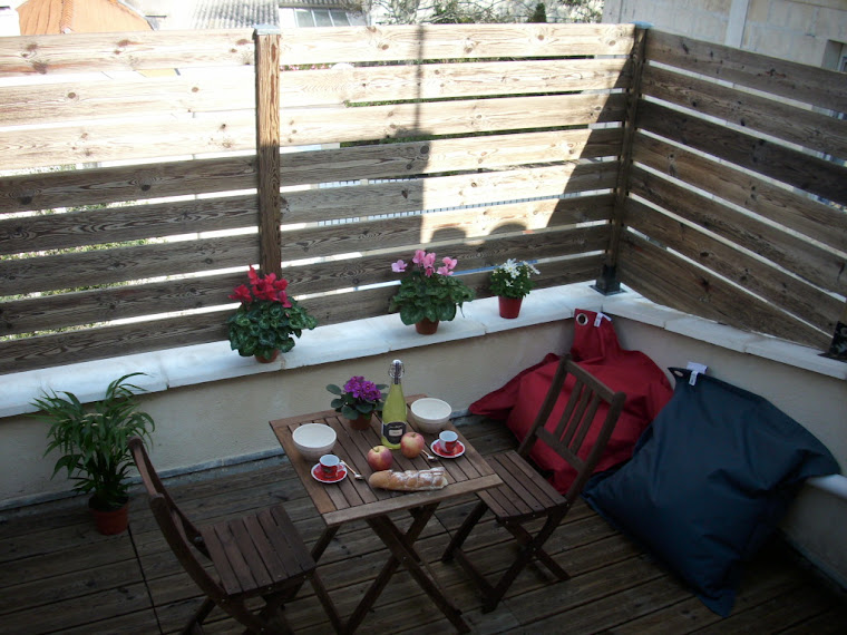 terrasse privée pour les petits déjeuners intimistes sans vis à vis