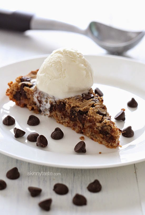 Deep Dish Chocolate Chip Cookie Pie Skinnytaste