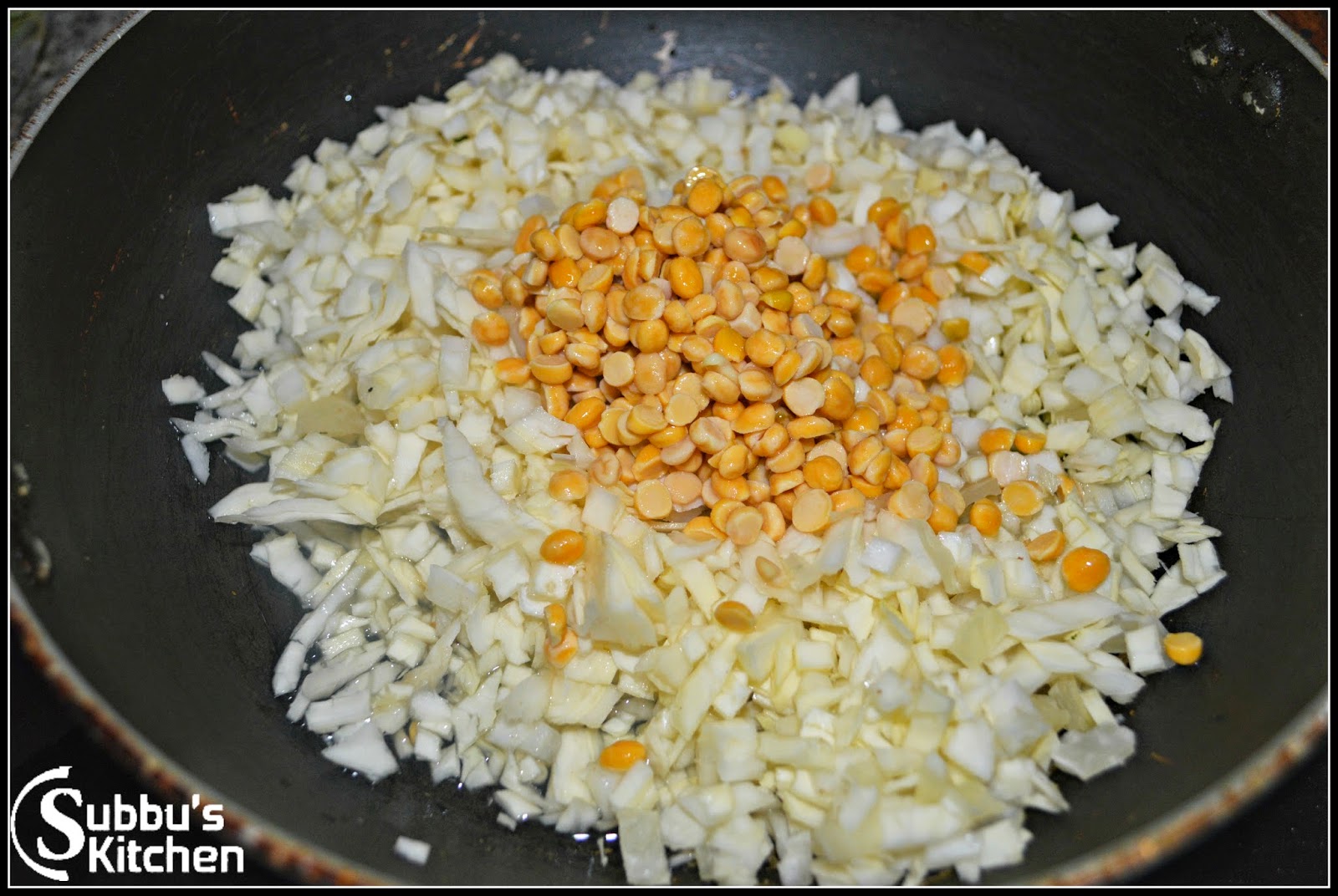 Cabbage Fry Subbus Kitchen