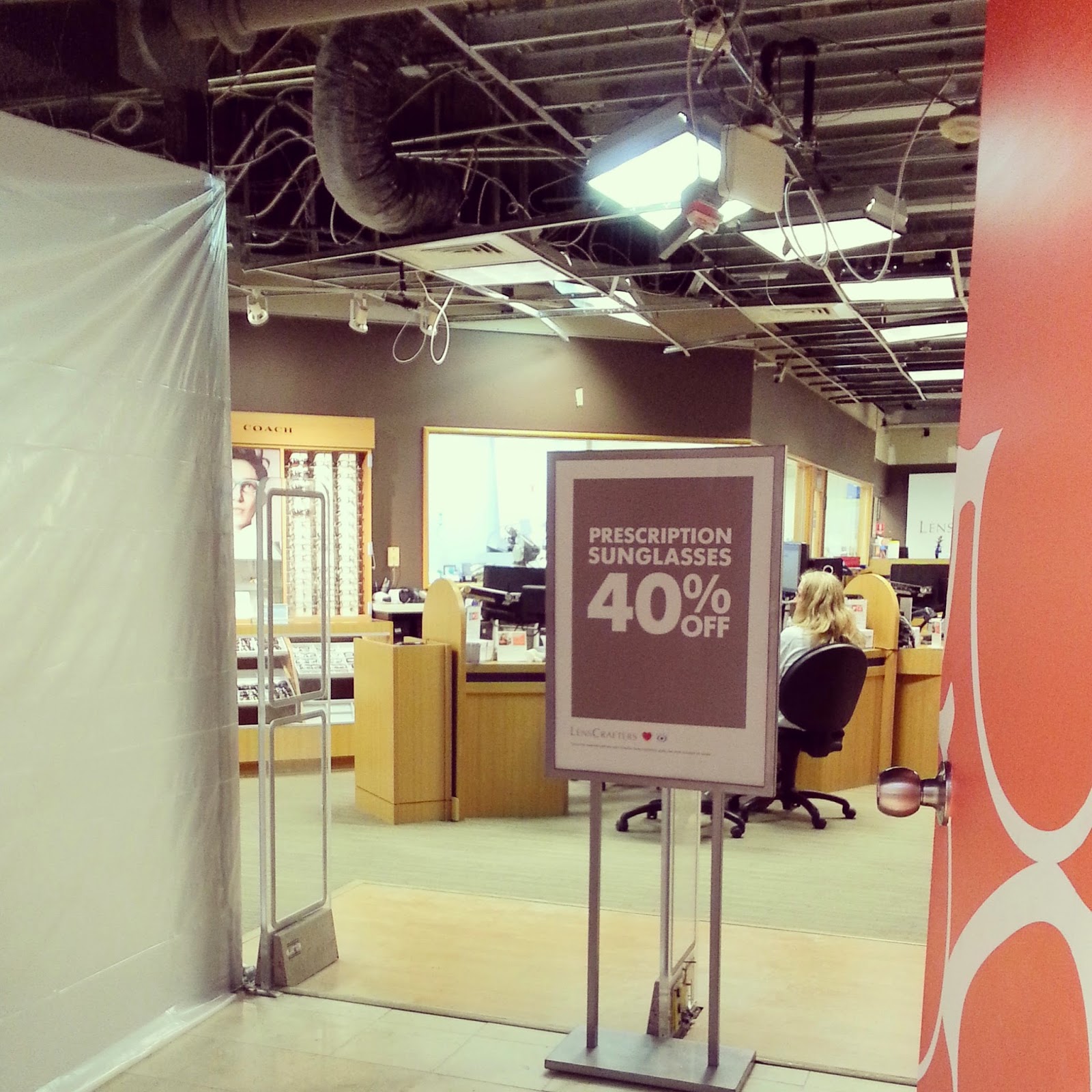 Robert Dyer Bethesda Row LENSCRAFTERS STILL OPEN DURING REMODELING