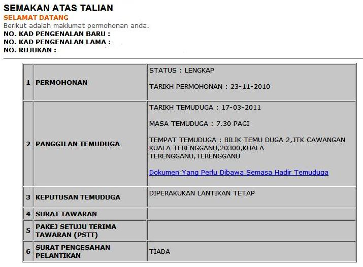 Nang+Cuc+Net+Com persediaan menghadiri temuduga lantikan ke dg41 guru pjj