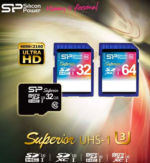 Silicon Power Superior SDHC/SDXC UHS-1(U3)