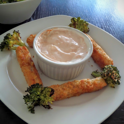 Healthier Garlic Aioli:  A creamy dipping sauce with plenty of garlic flavor and a little spice made with high protein, plain, non-fat Chobani greek yogurt instead of oil or mayonnaise.