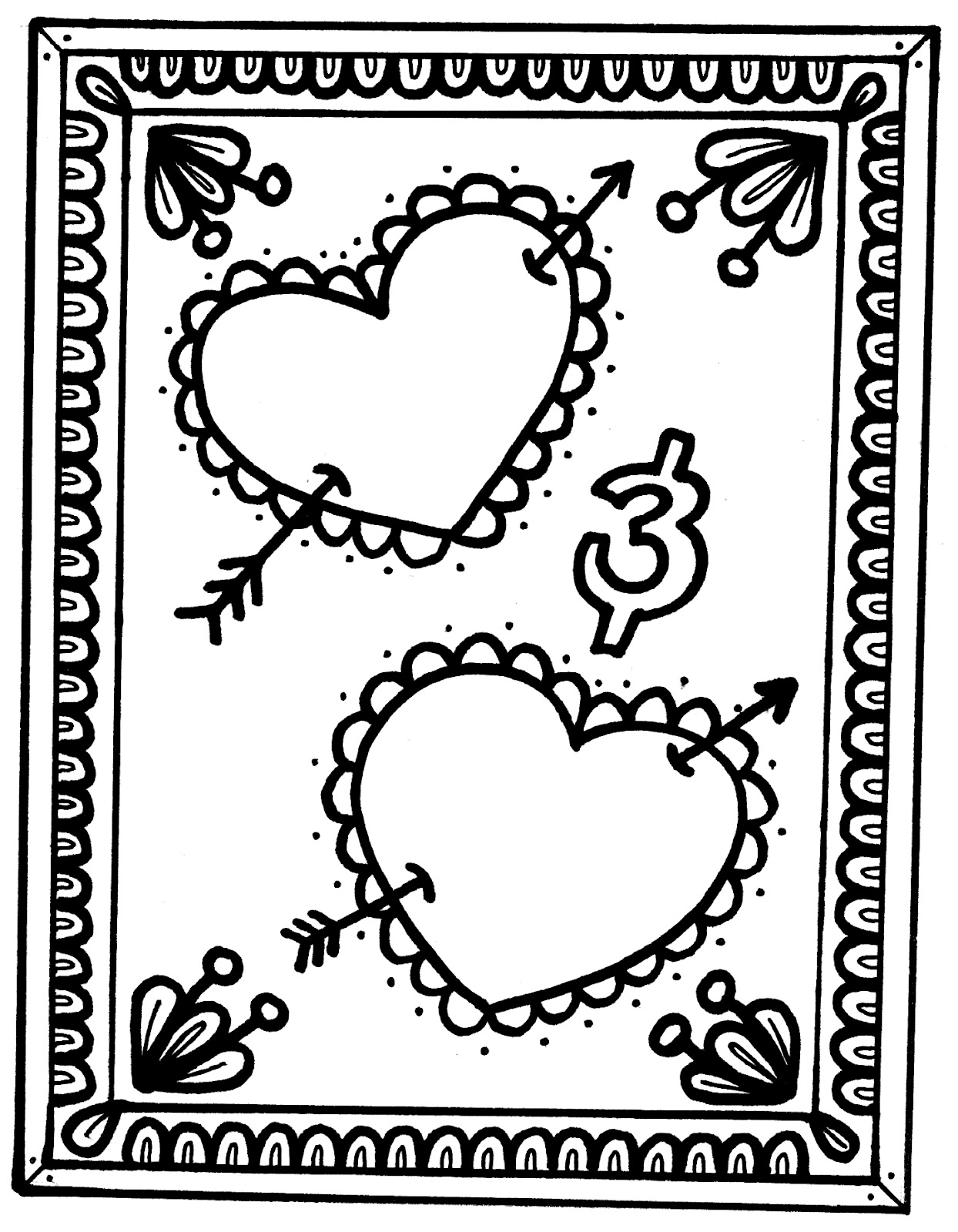 Valentine Day Coloring Pages