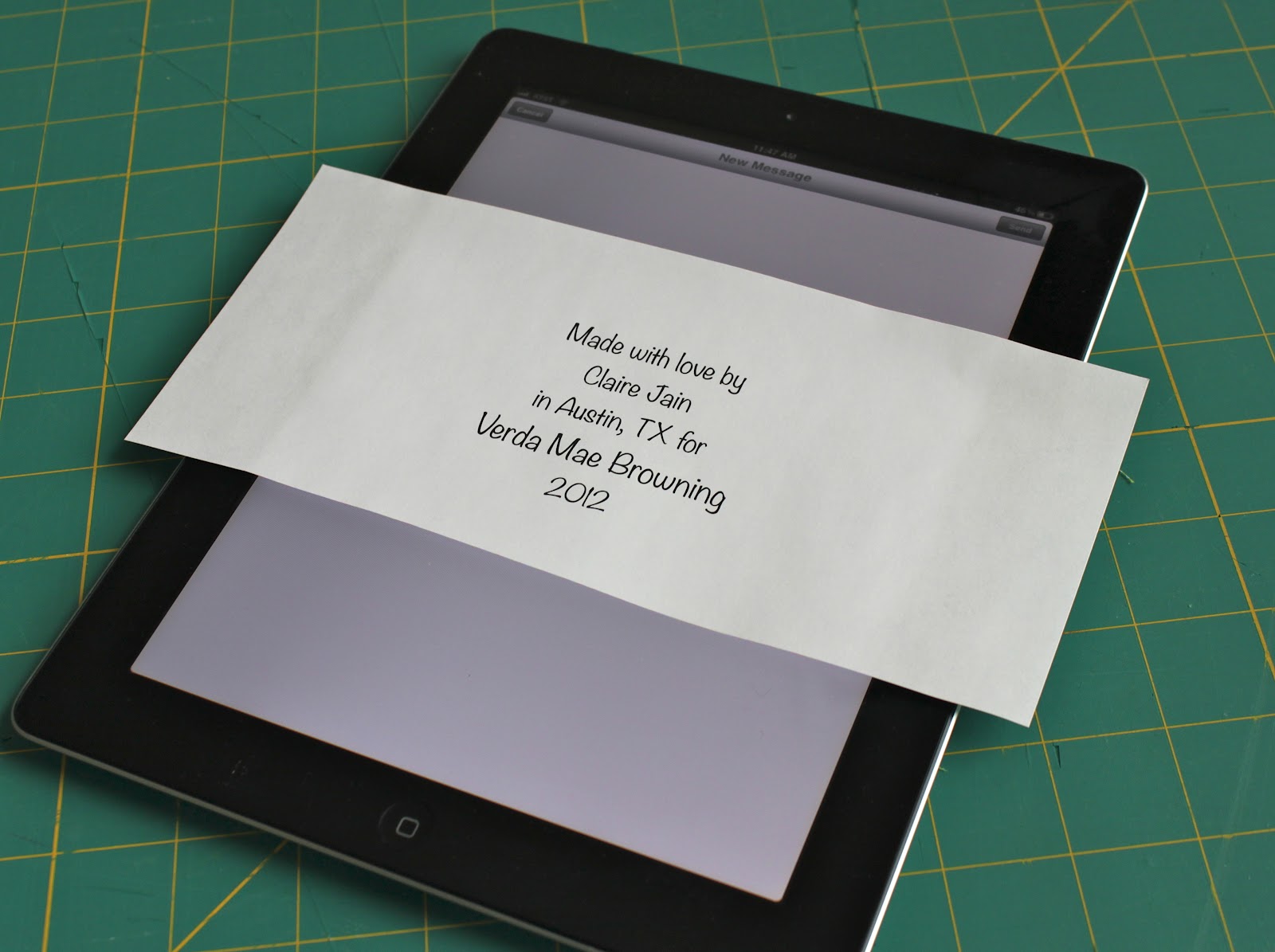 Sewing Over Pins Using Your Phone or iPad to Make a Quilt Label