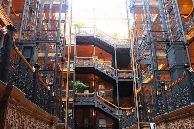 Out & About--Noirish Bradbury Building, Million Dollar Theater, and Pan  American Building