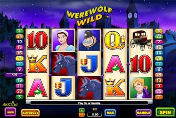 Werewolf poker machine