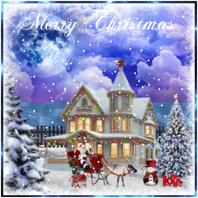 Animated Happy Merry Christmas Day Wallpapers Free Download