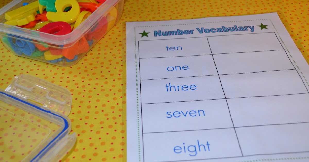Primary Fun Learning: Math Vocabulary Words