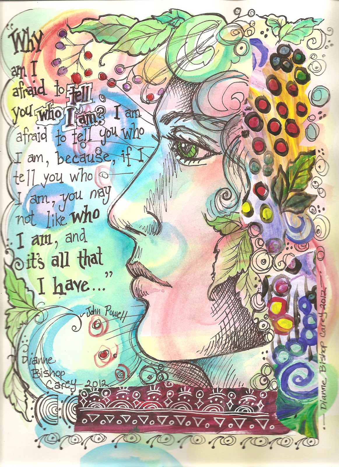 Art Beneath the Cottonwoods Art Journal Faces