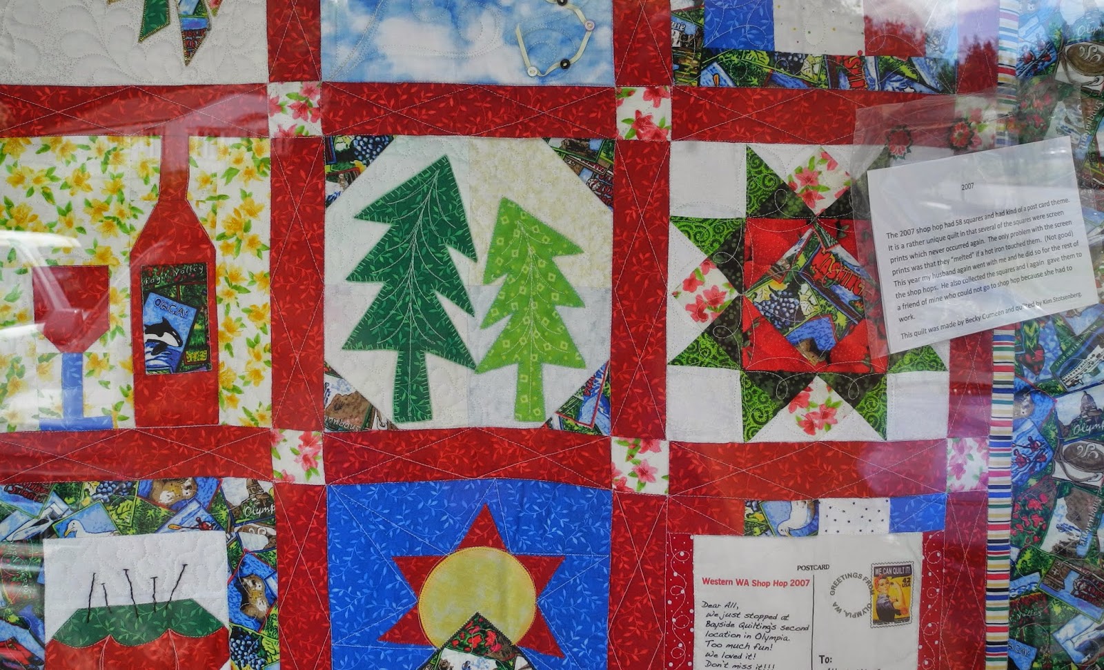 Sherrie loves color! Western Washington Shop Hop