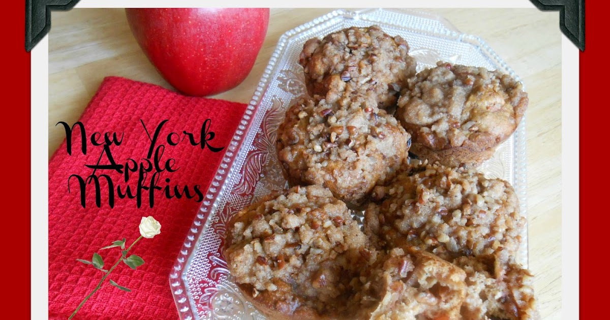 The Better Baker New York Apple Muffins with streusel topping {Healthy