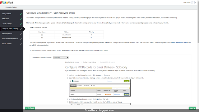 DriveMeca configurando un servicio online GRATUITO de mail server