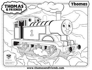 Паровозик Томас. Раскраска