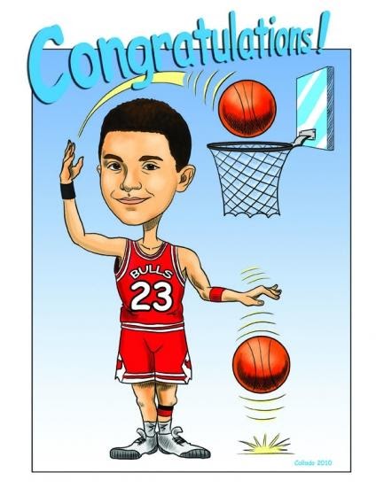 Caricature Toons: Basketball caricature toons by John