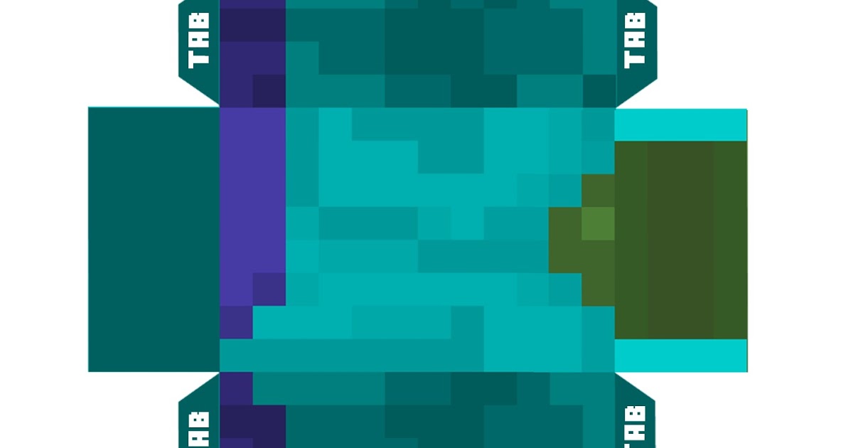 paper craft NEW 634 MINECRAFT PAPERCRAFT ZOMBIE TEMPLATE