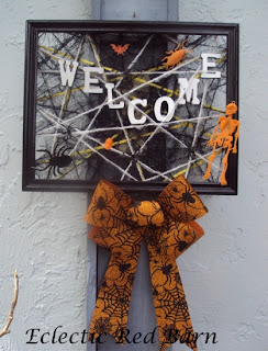 Halloween Frame Welcome Sign