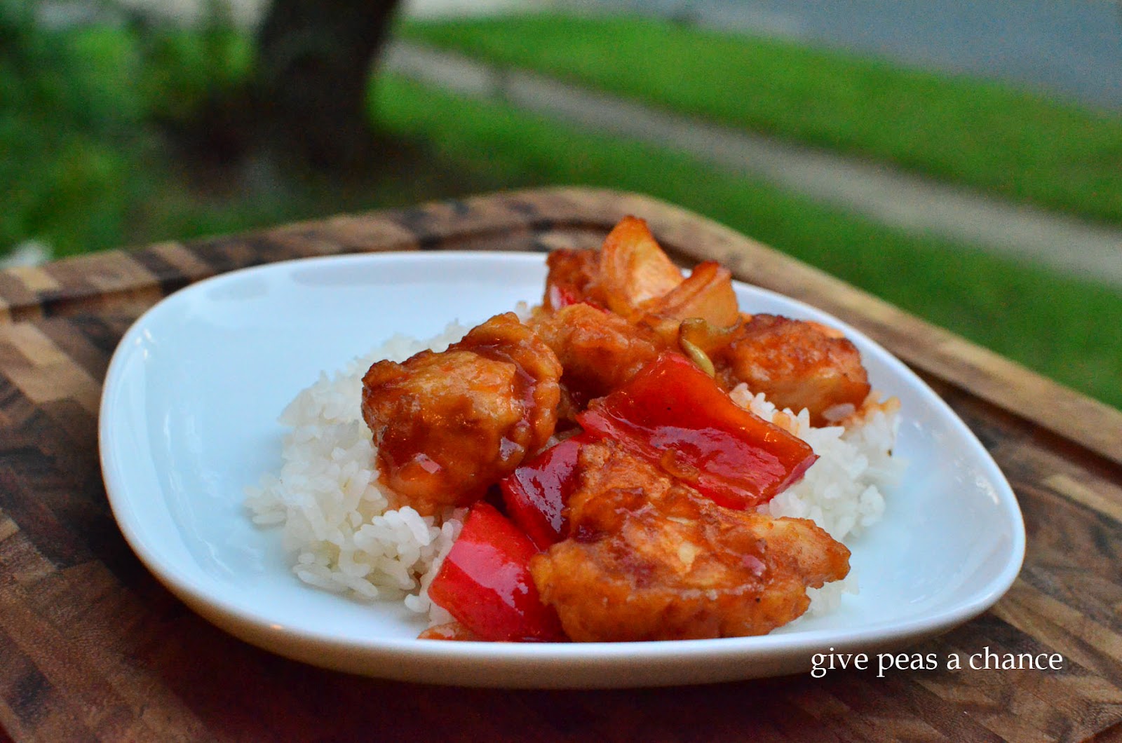 Give Peas a Chance Sweet and Sour Chicken