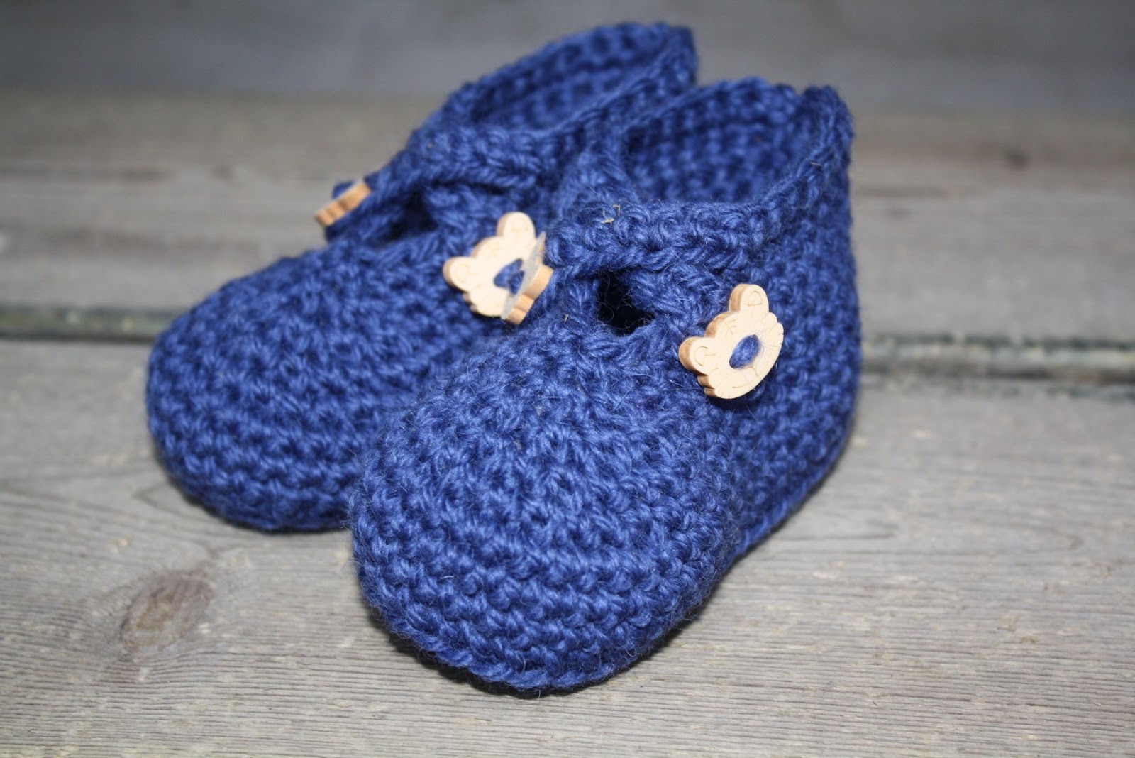 baby booties oppskrift hekle