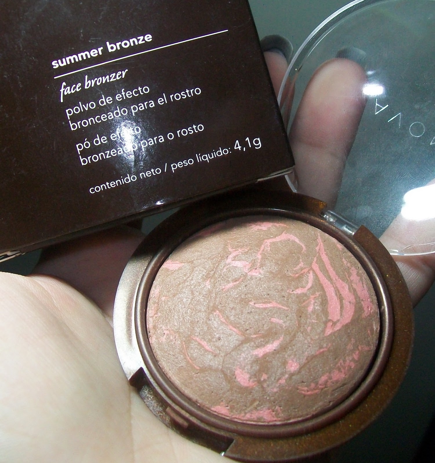 Lágrimas de Glitter Testei Avon Summer Bronze Face Bronzer