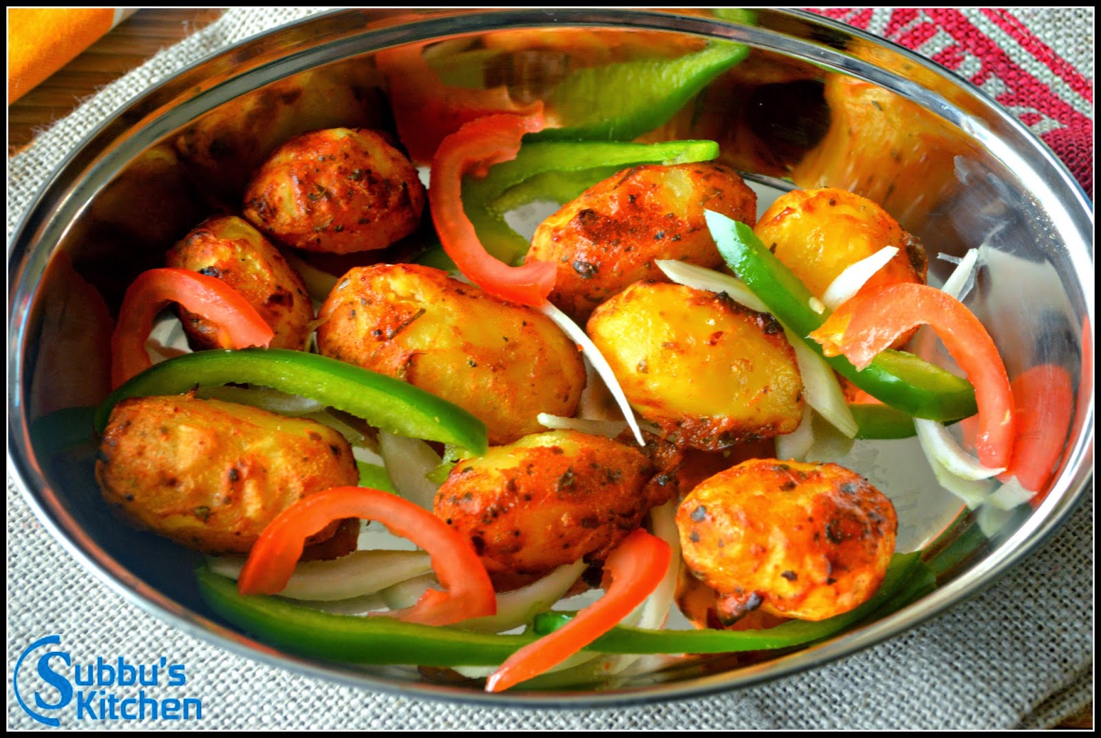 Tandoori Aloo | Baked Baby Potatoes Tandoori Aloo | Baked Baby Potatoes
