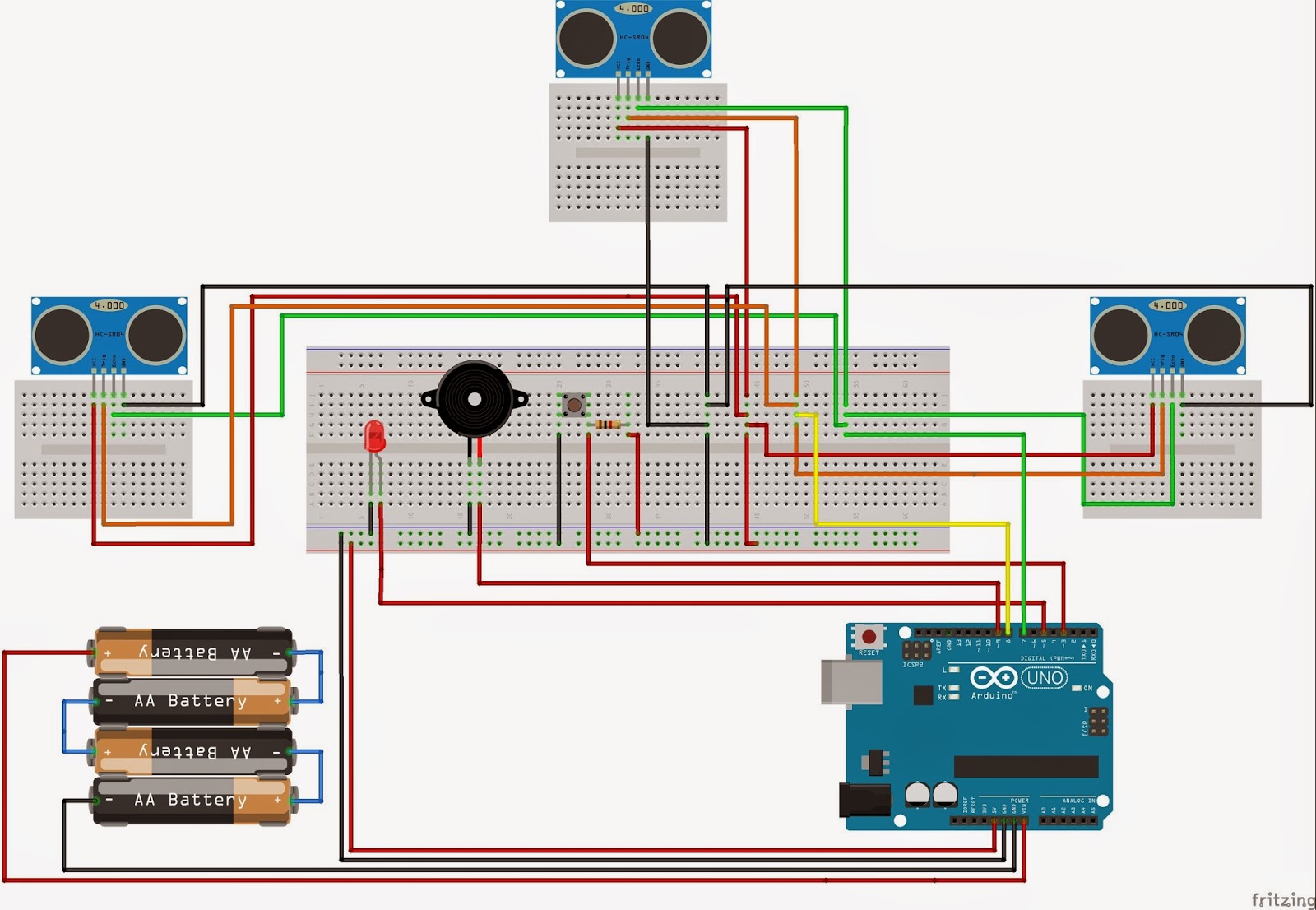 Arduino Projects Arduino Project Guide stick for blind people.