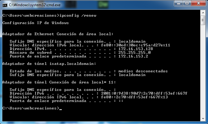 COMANDO MODIFICADORES RED comando modificadores red:
