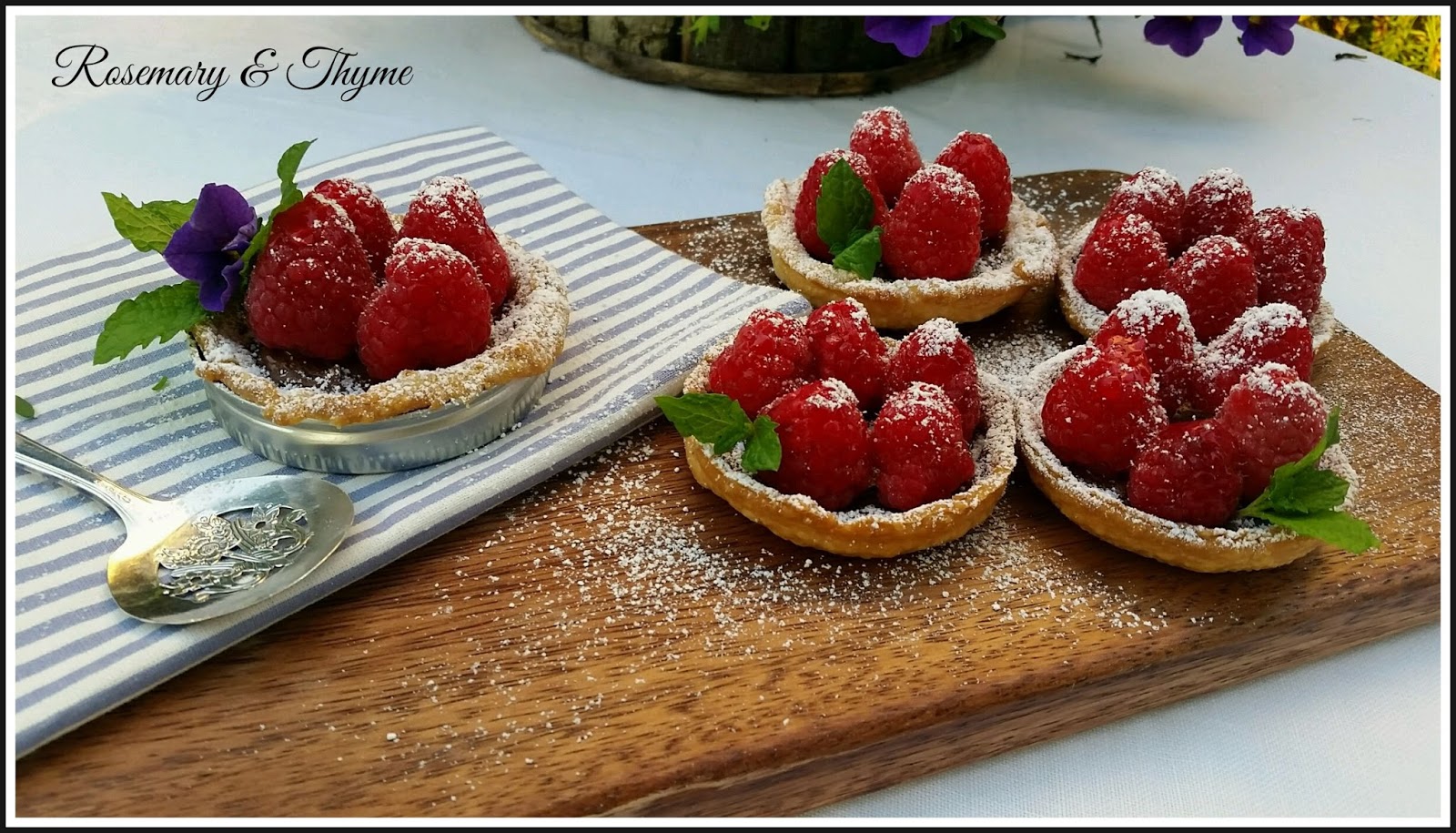 Mason Jar Lid Nutella Raspberry Tarts Recipe