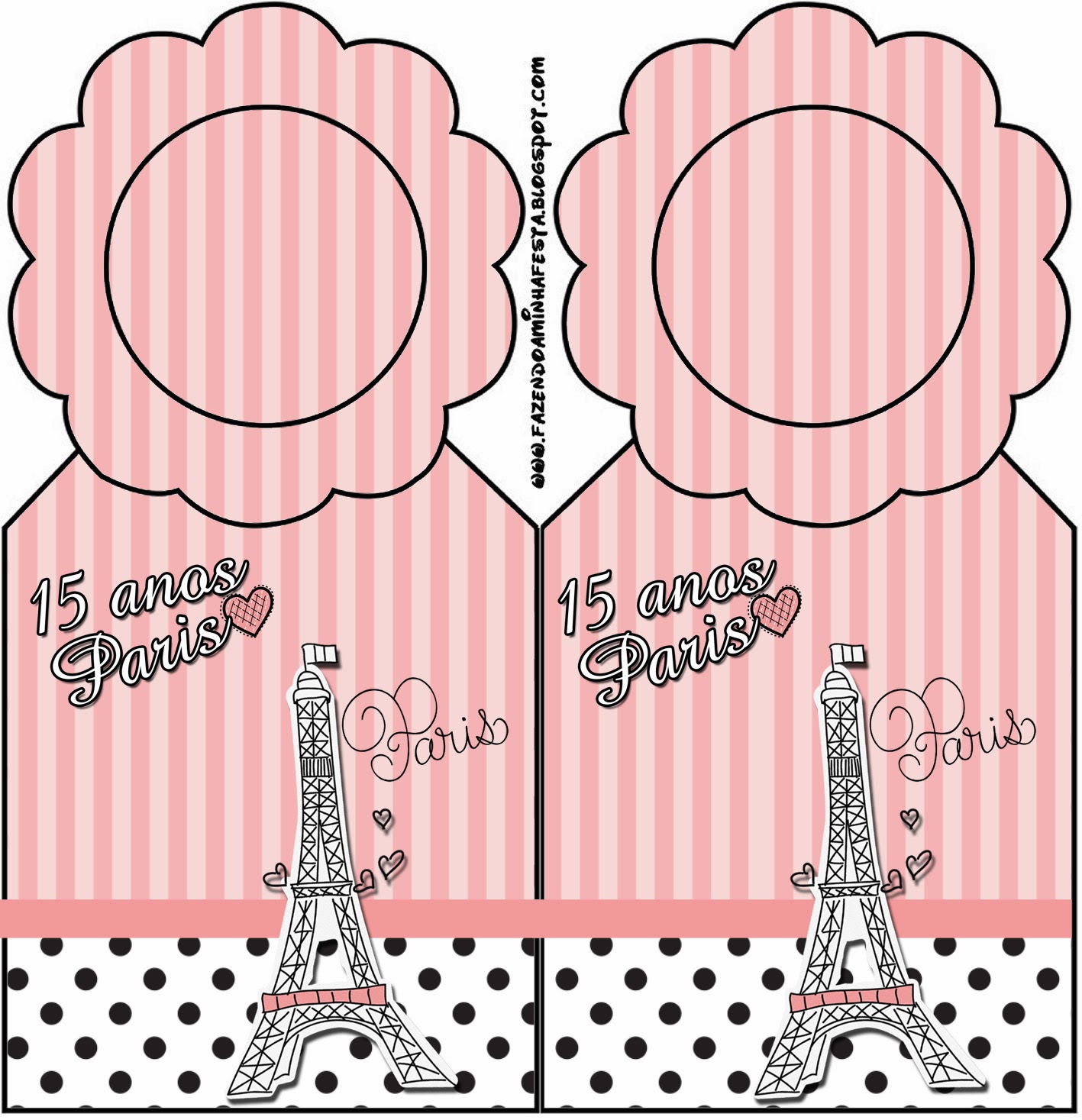 15 Años París: Tarjetería e Imprimibles Gratis para Candy Bar. Para marcapáginas.