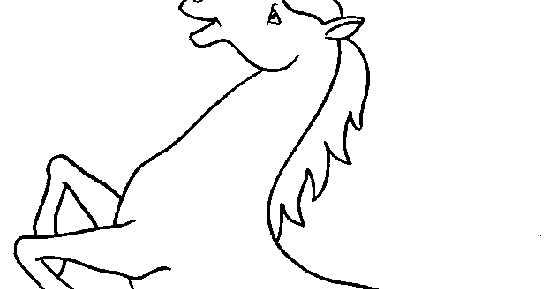 Caballo relinchando - Dibujo Views