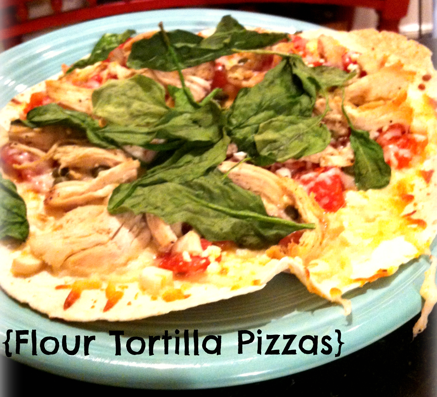 Makin' it in Memphis {Make this} Flour Tortilla Pizzas.