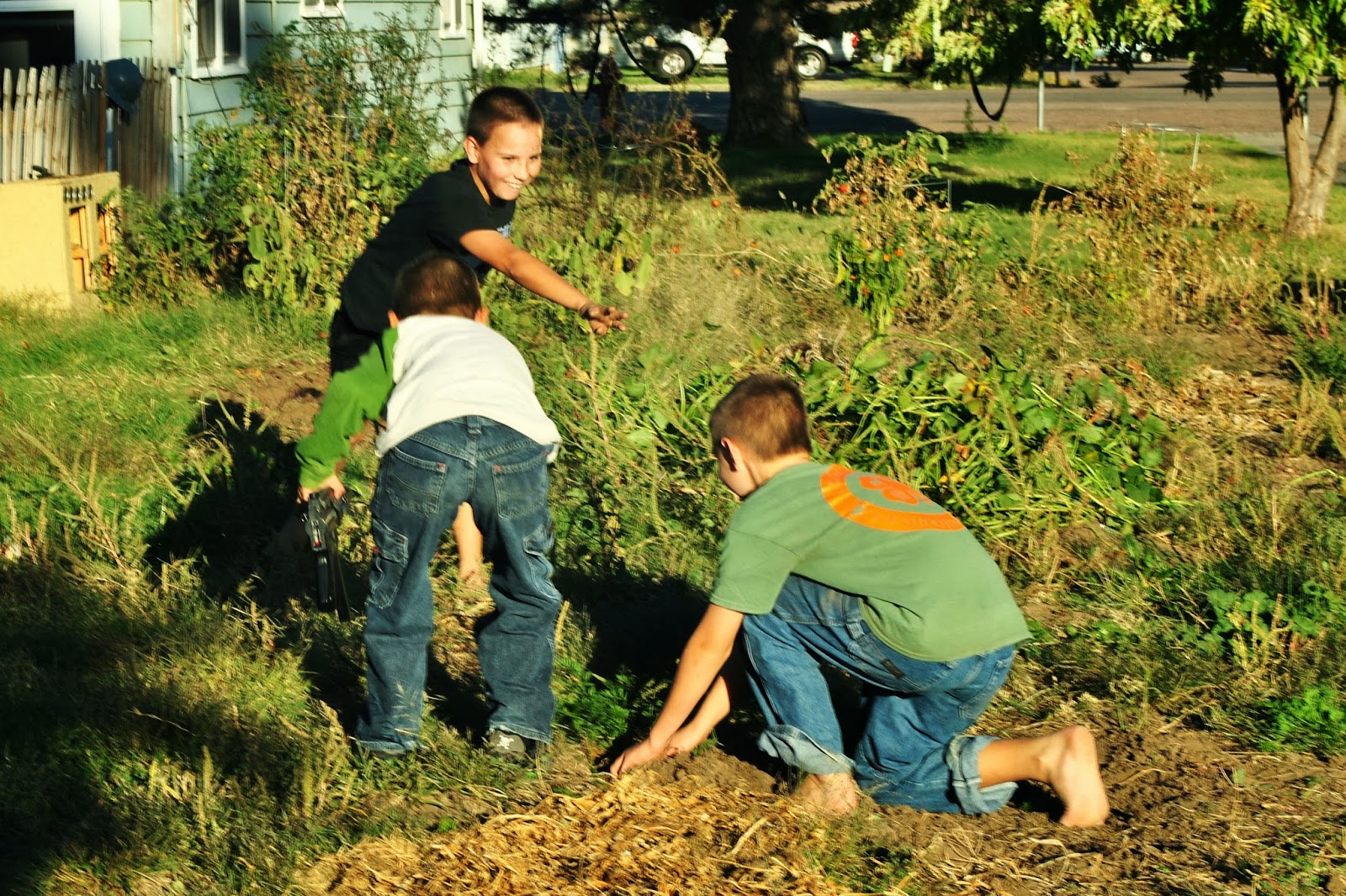 Prairie Mother Garden Dirt Clod Fight