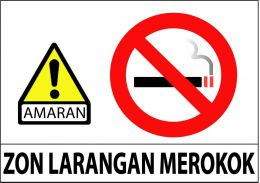Sila jangan merokok di sini ..