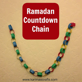 Ramadan Countdown Crafts Paper Chain Muslim