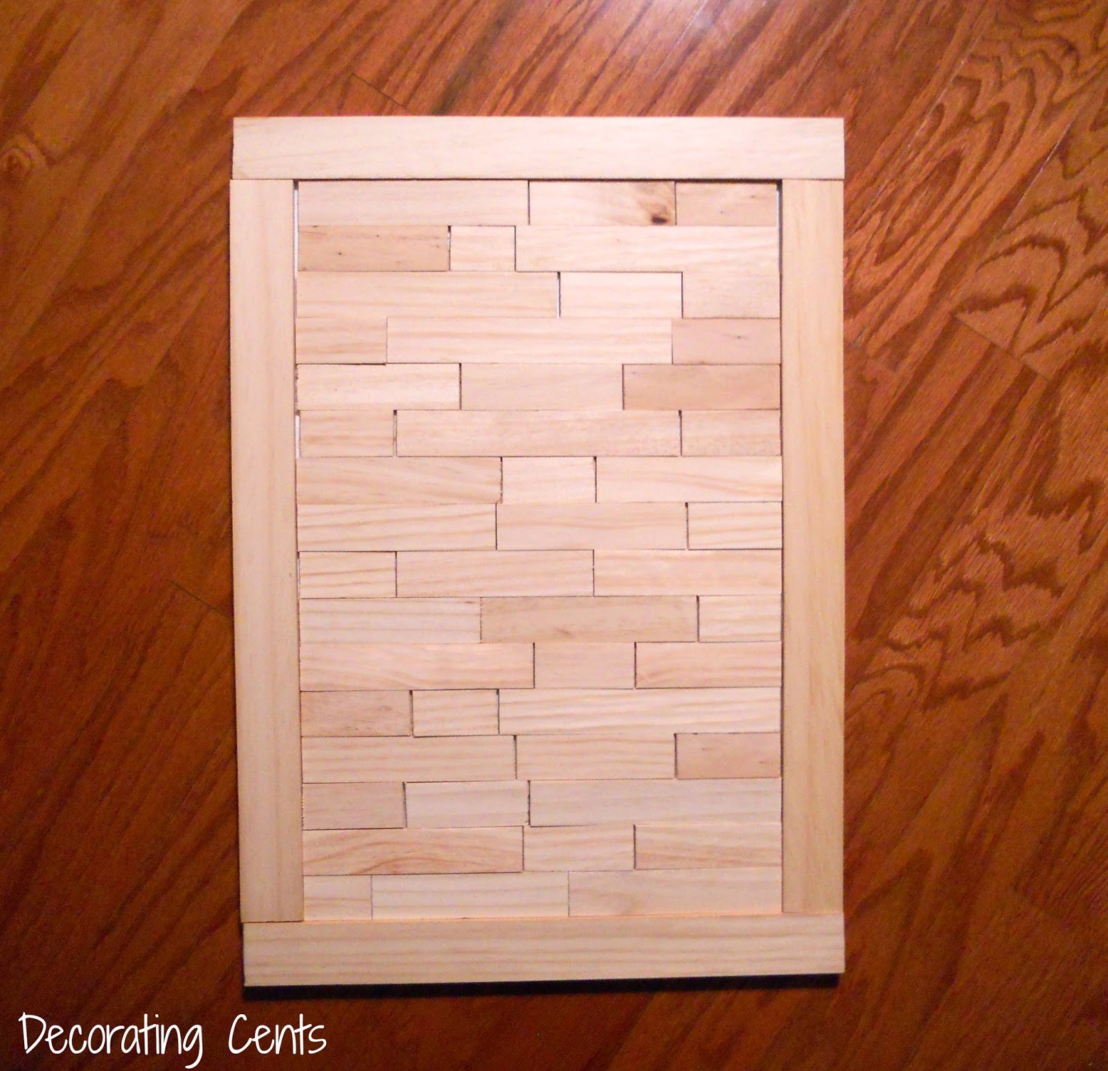 DIY Paint Stick Wall Art