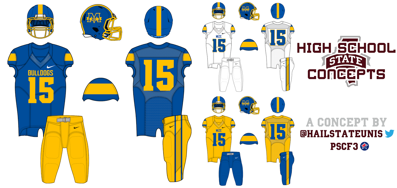 Mississippi High School Football Helmets Mize