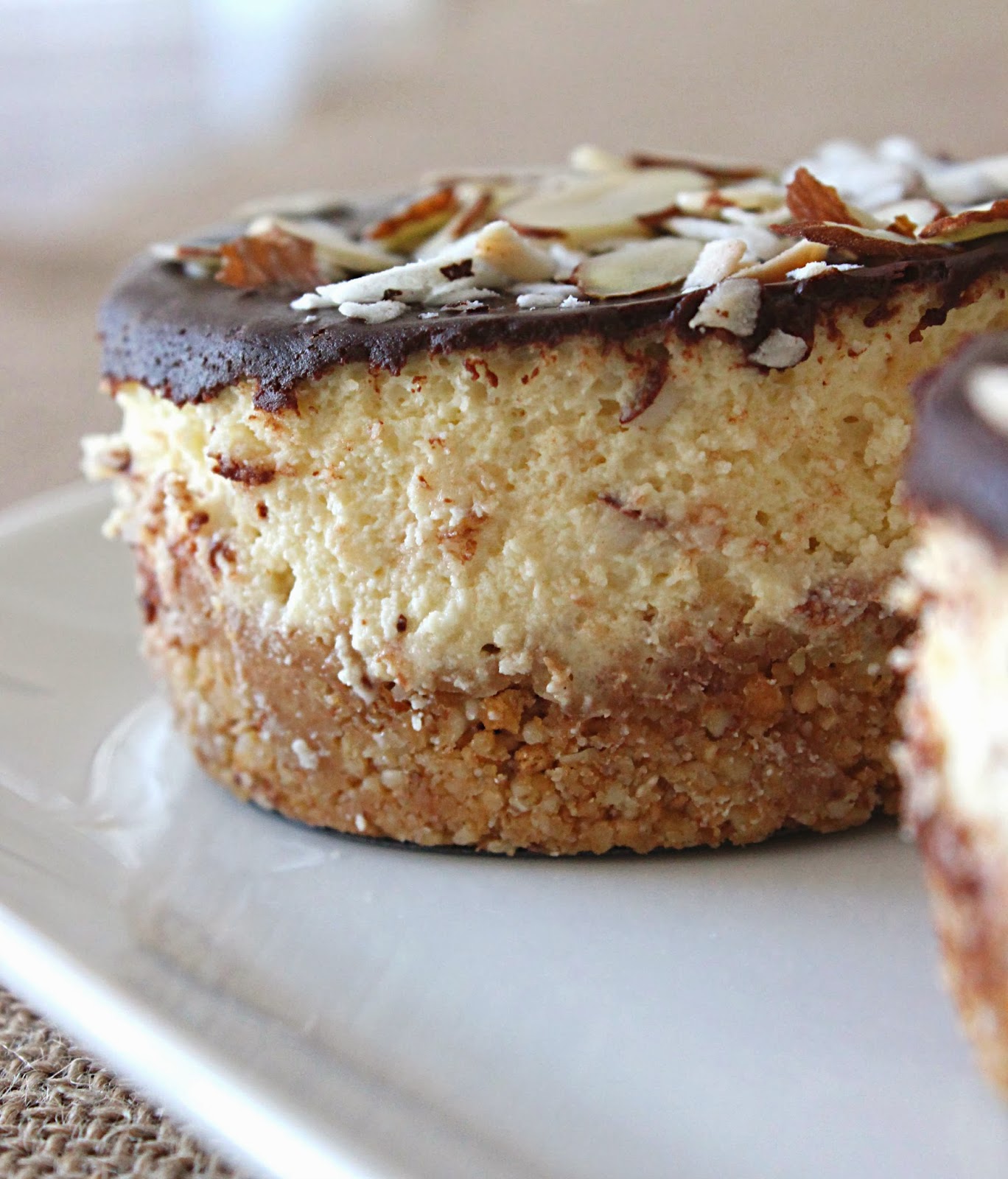sugar & spice Mini Almond Joy Cheesecakes
