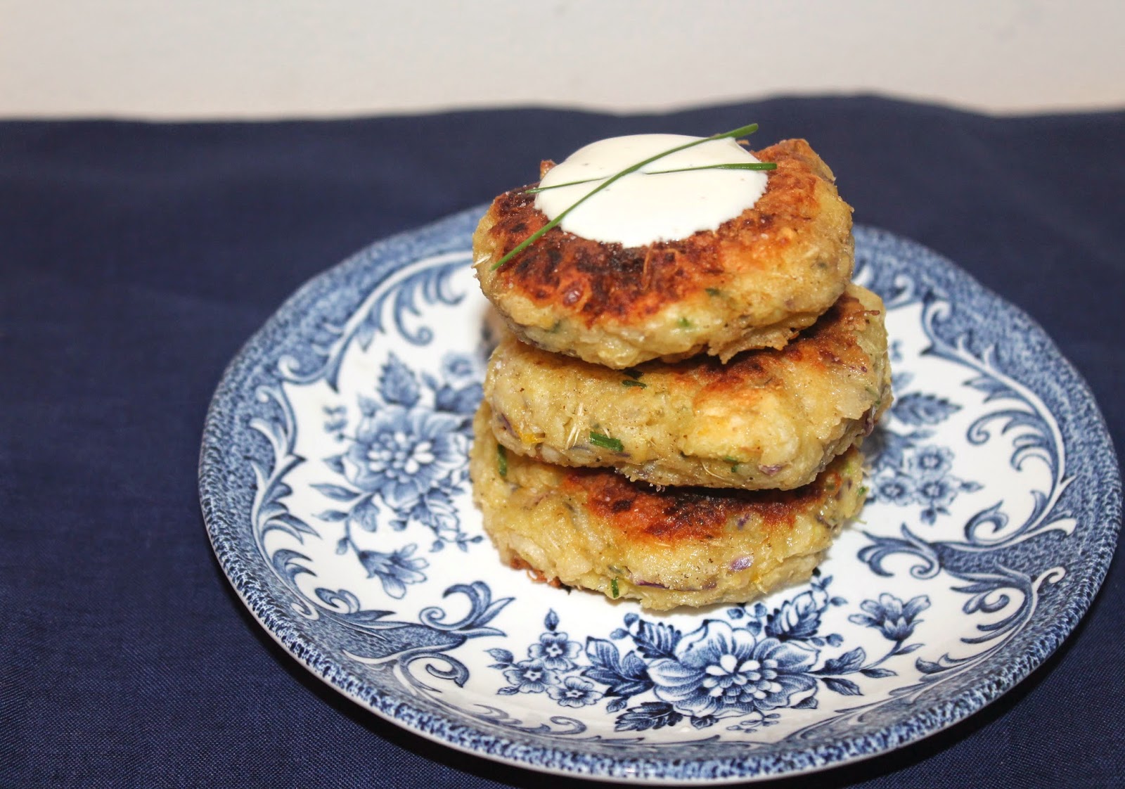 Savory Moments Lemon and chive kohlrabi fritters